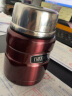 膳魔师（THERMOS）焖烧杯保温饭盒保温杯大肚杯女带勺子真空焖烧罐SK-3000\/3021 咖色 实拍图