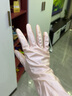 日本进口家务清洁手套洗衣手套 加绒加厚加长厨房洗碗耐用薄手套 E粉小号(长30厘米植绒） 实拍图