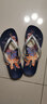 黑玛（Hotmarzz）人字拖女防滑防臭2024印花情侣款拖鞋女士夏季防滑夹脚沙滩拖鞋 0764-银色 38 (247mm) 实拍图