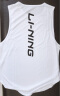 李宁（LI-NING）背心 速干短袖男2022年春夏季薄款跑步健身运动冰丝无袖上衣男女 白色 2XL码/185  实拍图