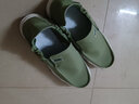 百达威登老北京布鞋男夏季冰丝帆布懒人一脚蹬套脚男鞋透气豆豆鞋子男板鞋 绿色W865 40 实拍图