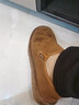 回力男鞋棉鞋男情侣一脚蹬加绒保暖豆豆鞋冬季老北京布鞋靴雪地休闲鞋 土黄 35 实拍图