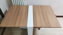 SOFS折叠餐桌家用小户型吃饭桌多功能移动伸缩折叠桌长方形简易餐桌椅 折叠椅（2只装） 白色 实拍图