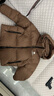 骆驼（CAMEL）黑钻系列 女装短款羽绒服情侣男女加厚宽松连帽面包羽绒服B601 M 实拍图