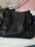 北狐女式手提包真皮女包时尚头层牛皮单肩斜挎包女中年妈妈大气软皮包 黑色 实拍图