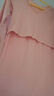 比瘦 哺乳秋衣上衣女打底衫保暖内衣产后月子服喂奶家居服睡衣秋冬厚 粉色【单件上衣】 L 实拍图