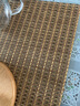 久堂茶盘隔茶渣垫过滤茶盘垫茶席茶网茶台垫纤维茶席茶垫竹席茶具配件 金黄中号35*25单张 实拍图