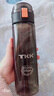 私家良品吸管杯孕产妇专用卧床躺着喝水成人tritan耐高温糖耐带刻度水杯女 米色520ml（重力球+带刻度） 实拍图