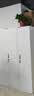 构际单门更衣柜铁皮柜员工宿舍带锁储物柜文件柜简易办公室衣柜收纳柜 单一门更衣柜-白色 加厚款 实拍图