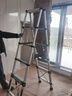 庄子然不锈钢伸缩梯多功能家用人字梯便携折叠梯子两用竹节梯升降工程梯 不锈钢人字梯3.9米【一体防滑】 实拍图