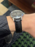 都仕顿 鳄鱼皮表带真皮男女适用天梭表带欧米茄浪琴表带爱宝时dw积家手表带阿玛尼西铁城CK精工通用表链 银扣蝴蝶扣-黑色黑线 19mm 实拍图
