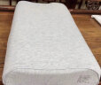 8H乳胶枕 释压按摩颗粒枕芯 92%天然乳胶Z3波浪曲线枕混米色 实拍图