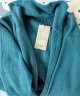 无印良品MUJI 男式 可水洗 棱纹编织 拉链开衫 短外套 早春新品AA0QFA4S 深绿色 M (170/92A) 晒单实拍图