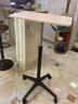 壹巢站立办公移动电脑桌带滑轮床边旋转懒人桌子写字书桌培训笔记本桌 黑色铝合金脚新款移动桌 实拍图