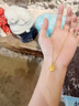 中国黄金（CHINA GOLD）黄金四叶草项链女款足金幸运草吊坠锁骨新年节生日礼物送女友老婆 四叶草吊坠+18K金链 约0.75g 实拍图