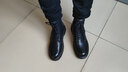 百丽（Belle）复古粗跟马丁靴男休闲工装风机车短靴加绒92267DD0 黑色(8孔)-92427 40 (250mm) 实拍图