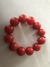 彩荷云南保山红色手串柿子红手串男女款石英岩处理 20mm手串 实拍图