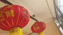 祥福缘灯笼新年装饰品大红灯笼灯植绒布婚庆节庆大门led灯春节年货节 1对led灯 200cm 实拍图