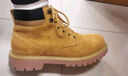 马登工装大黄靴男秋季新款休闲中帮男士马丁靴户外登山靴英伦风靴子 砂黄 （加绒版） 40 (250mm) 男码 实拍图