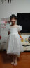 左西女童连衣裙夏季2024儿童网纱裙甜美公主裙礼服 白色 130  晒单实拍图