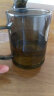 全度加厚高硼硅透黑玻璃杯三件杯韩式办公茶水分离器家用男女个人水杯 直身杯灰【平盖款】 400ml 1只 晒单实拍图