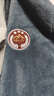 南极人男士睡衣男秋冬加绒加厚开衫法兰绒家居服可外穿家居服套装灰3XL 实拍图