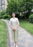 啄木鸟2024母亲节新中式妈妈装夏装套装减龄国风中老年女装洋气棉麻两件 绿色套装 2XL 建议100-115斤 晒单实拍图