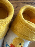 小茸室内婴儿鞋子0-1-3岁学步鞋小鸭 男女宝稳步童鞋春秋冬防滑软底 米白/黄色撞色 12.5 适合脚长11-11.5cm 实拍图
