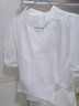 衣典零一2023夏季女装夏装新款时尚宽松显瘦白色短袖t恤女夏天v领半袖上衣 白色 XL 实拍图