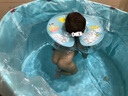 诺澳 婴儿游泳池大号家用室内儿童游泳桶免充气泳池宝宝洗澡桶 80x80cm全夹棉车子蓝款-均码脖圈 实拍图