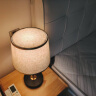 星漫莎 台灯卧室床头灯触摸感应灯现代简约美式复古插电喂奶灯欧式灯具 无极触摸调光（咖啡色灯罩） 实拍图