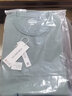匹戏300g重磅新疆纯棉长绒棉短袖T恤男团体定制工作服班服订做三本针 矿石蓝 2XL 实拍图