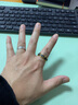 飒雅单身戒指男潮流黑金食指小众男戒高级感镀金男士指环时尚饰品戒子 23号 实拍图