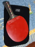 红双喜DHS狂飚五星乒乓球拍横拍碳素单拍双面反胶全能型R5002C带拍套 实拍图