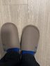 华美健步日系风柔软极简情侣棉拖鞋秋冬季家居室内保暖软底棉鞋男HM001咖啡色40-41码 实拍图