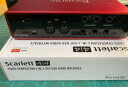 Focusrite福克斯特Scarlett 三代USB录音声卡音频接口 2I2（三代）+舒尔SM58S话筒 实拍图