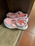 亚瑟士亚瑟士童鞋夏季新款男女儿童凉鞋款透气运动跑步鞋 701粉紫色 33 实拍图