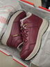足力健老人鞋冬季中老年加厚加绒户外石墨烯保暖鞋2493205J 女-酒红 41  实拍图