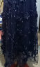 野颂四十岁女人穿的夏天裙子网纱半身裙刺绣花朵女春夏韩版中长款高腰 蓝色 XL 建议116-125斤 晒单实拍图