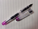 英雄（HERO）钢笔709心水透明铱金钢笔学生墨水笔练字笔透紫 实拍图