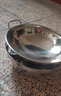荣事达（Royalstar）不锈钢酒精炉圆形火锅炉家用固体酒精锅干锅小火锅专用锅户外便携 干锅带盖+酒精炉 22cm 实拍图