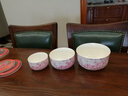 华光国瓷 抗菌骨瓷保鲜碗三件套 保鲜盒釉中彩 一人食泡面碗饭盒带盖 红玉含香 实拍图
