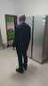 报喜鸟西服套装男装【澳洲羊毛/人生第一套】商务正装通勤西装西裤套装 F款 （藏青84.8%羊毛） 52 B(185/108) /请备注腰围或裤子 实拍图
