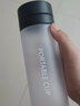 杜耕便携运动水杯子大号男女健身大容量简约清新森系夏天防摔塑料水瓶 【磨砂】酷黑色 800ml 实拍图