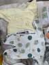 贝瑞加（Babyprints）婴儿连体衣2件装新生儿长袖四季哈衣纯棉爬服护肚蝴蝶衣 绿59 晒单实拍图