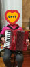 金杯手风琴格兰德巴扬60/96/120贝斯回声琴成人 儿童入门初学专业演奏 8贝司 红色 GH2000+礼包 实拍图