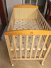 好孩子（gb）婴儿床拼接大床实木宝宝新生多功能松木儿童床拼接木床MC283 283床+床品套件（5件套） 实拍图
