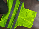 饰说 反光背心反光衣荧光条高亮马甲施工执勤骑行服 绿色均码 实拍图