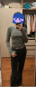 lululemon丨Swiftly Tech 女士运动长袖T恤 2.0*Race LW3GZ4S 平行纹理黑/白 4 晒单实拍图