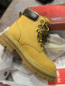 Walker Shop奥卡索女鞋2023秋冬马丁靴女士高帮大黄靴子女M135607 黄色 36  晒单实拍图